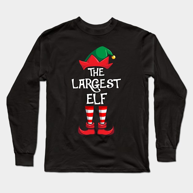 Largest Elf Matching Family Christmas Long Sleeve T-Shirt by hazlleylyavlda